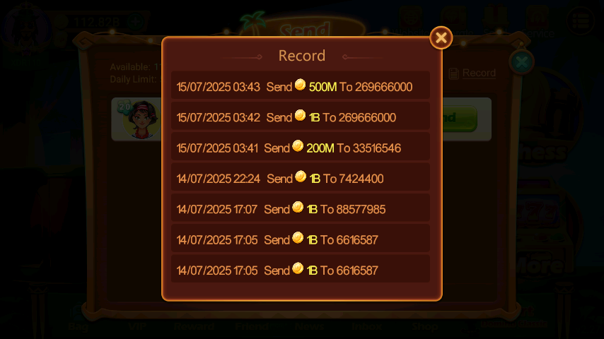 History Pengiriman 26XLD2957W6Y1G675