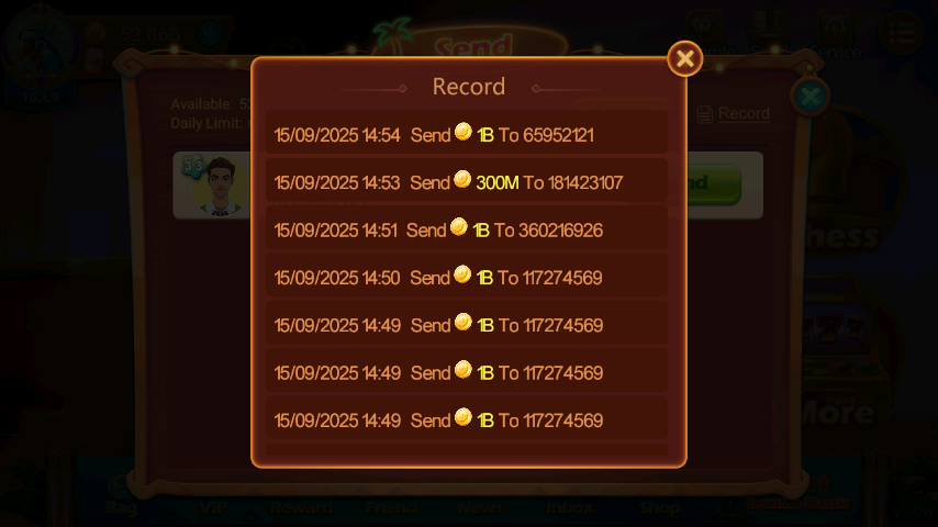 History Pengiriman 56V882A41U8W6K711