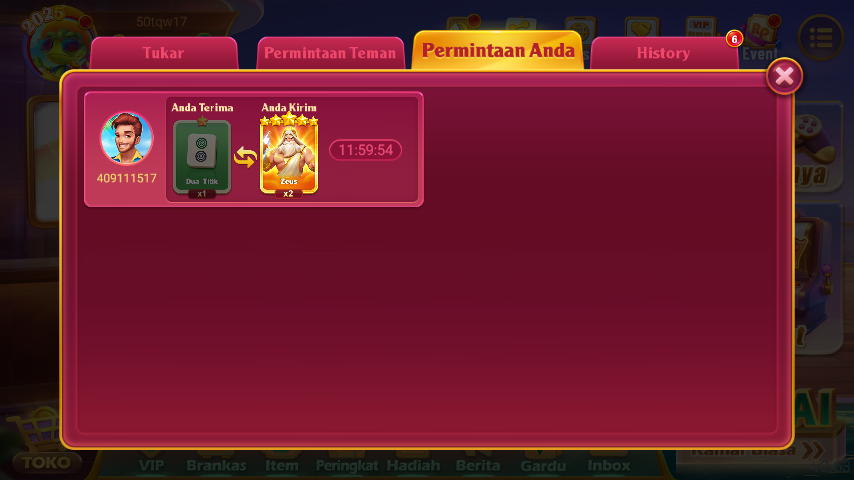 History Pengiriman 85J9956QIGP1581617