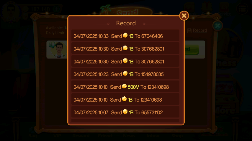 History Pengiriman 8800AS5K211F63K776